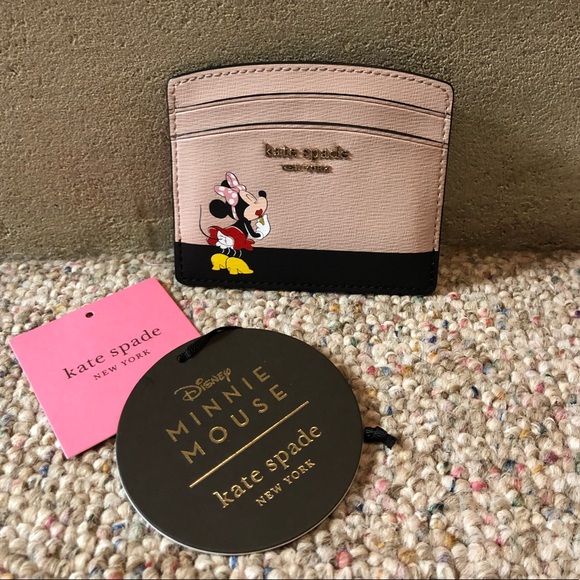 HP 🆕 Kate Spade x Disney Minnie Mouse Card Holder - Picture 2 of 12